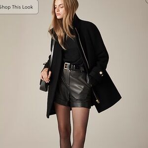 J crew Toscana coat in Italian stadium-cloth wool blend